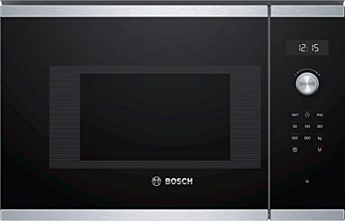 Bosch Serie 6 BFL524MS0 Incasso Solo microonde 20L 800W Nero, Acciaio inossidabile forno a microonde