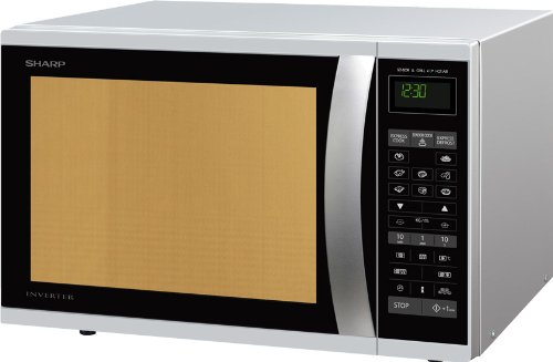 Sharp R-971INW forno a microonde, 1050 W, 40 L, Argento